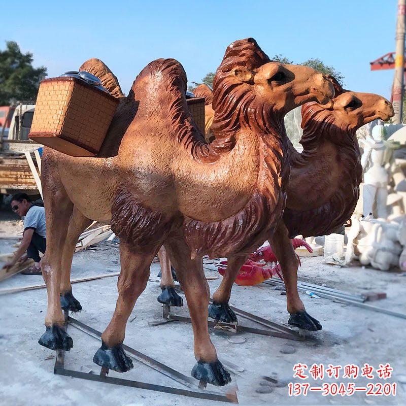 辽阳丝绸之路仿真骆驼雕塑