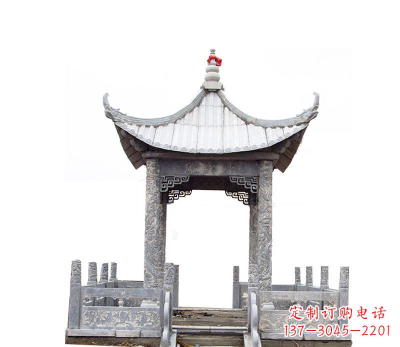 辽阳四角仿古石凉亭石雕