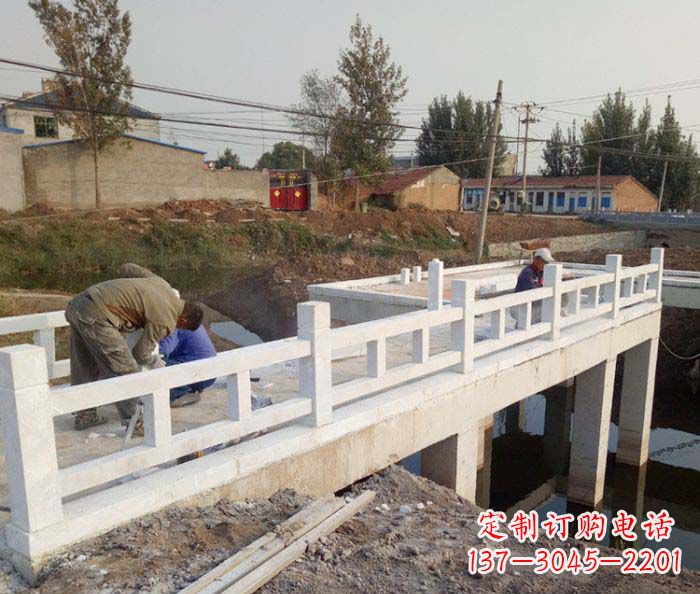 辽阳寺庙景观汉白玉栏板石雕