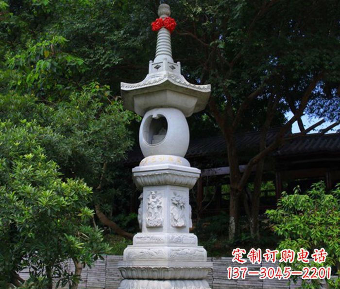 辽阳寺庙景观舍利塔石雕 (2)