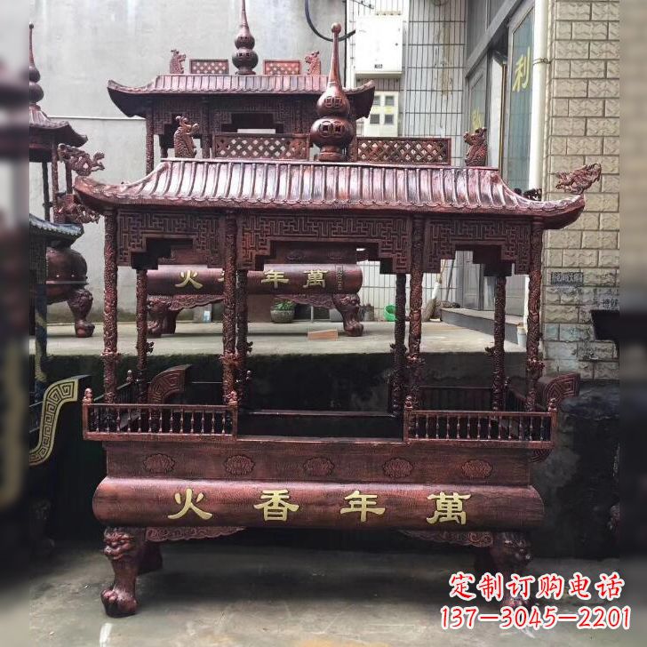 辽阳寺庙香火香炉雕塑