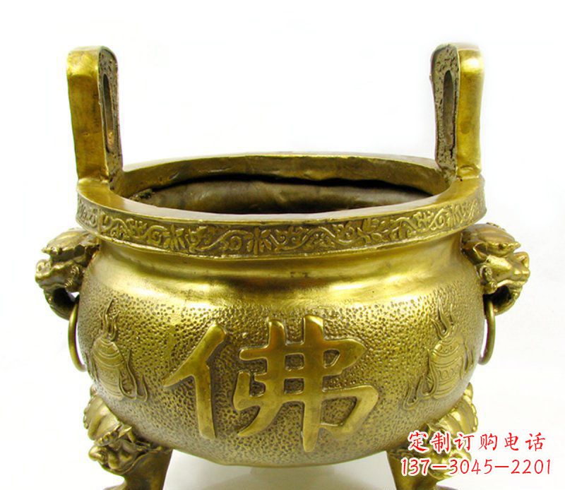 辽阳寺庙香炉铜雕 (6)