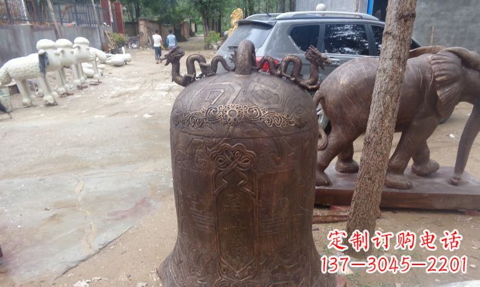 辽阳寺庙铸铜钟铜雕 (3)