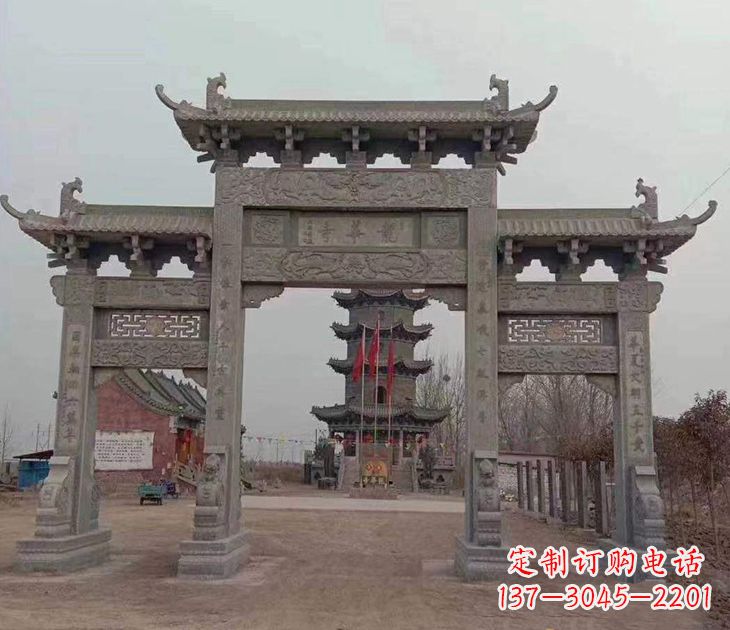 辽阳寺院石牌坊