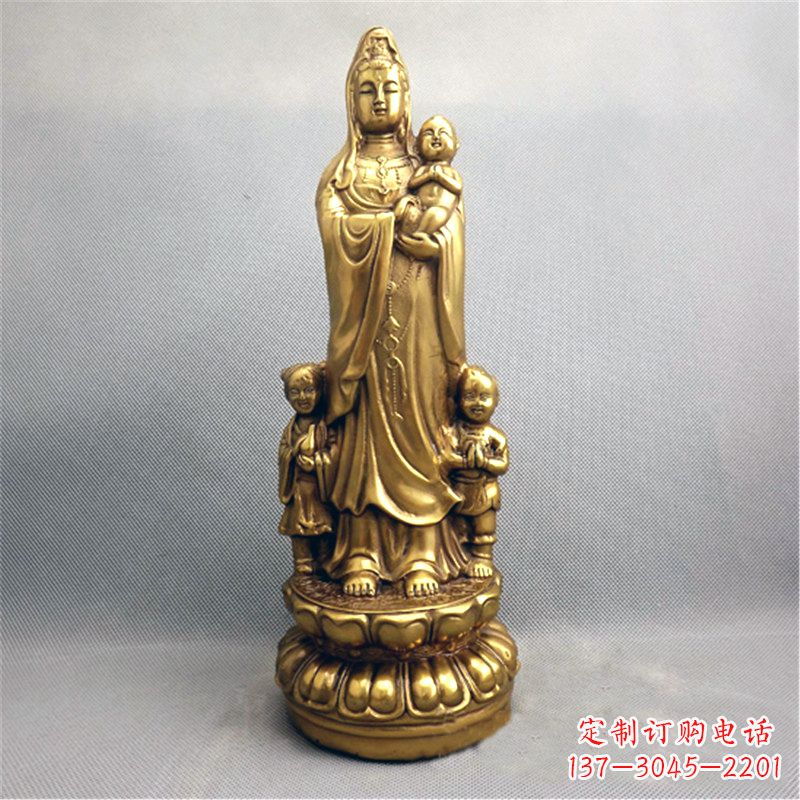 辽阳送子观音纯铜雕塑