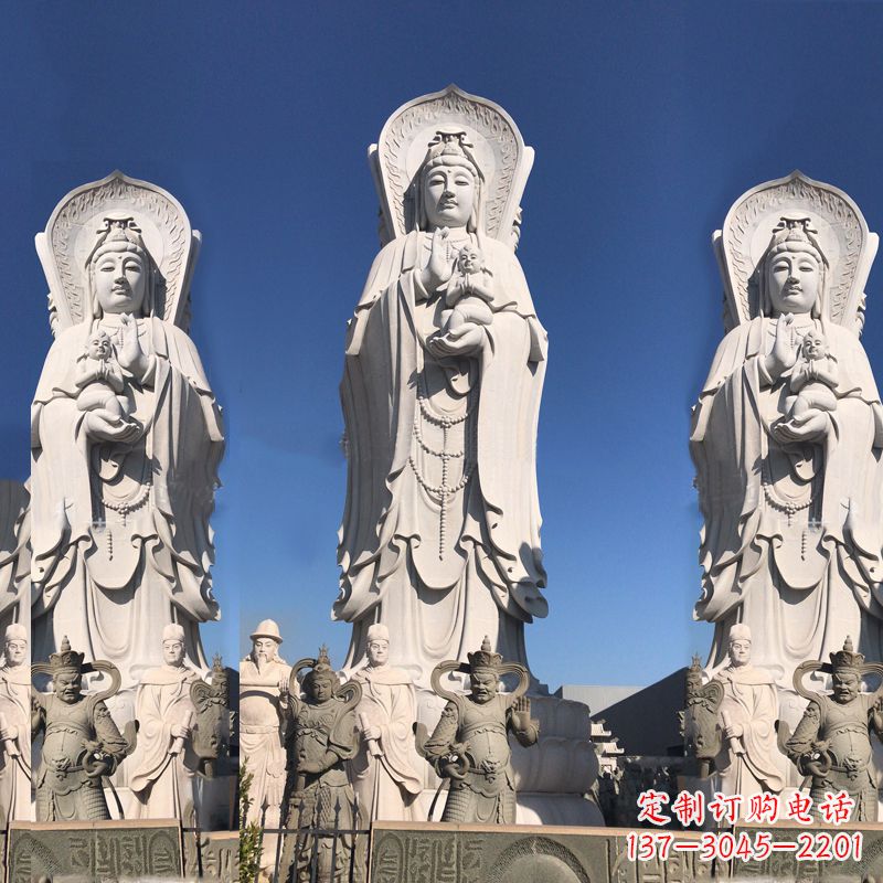 辽阳送子观音大型石雕塑