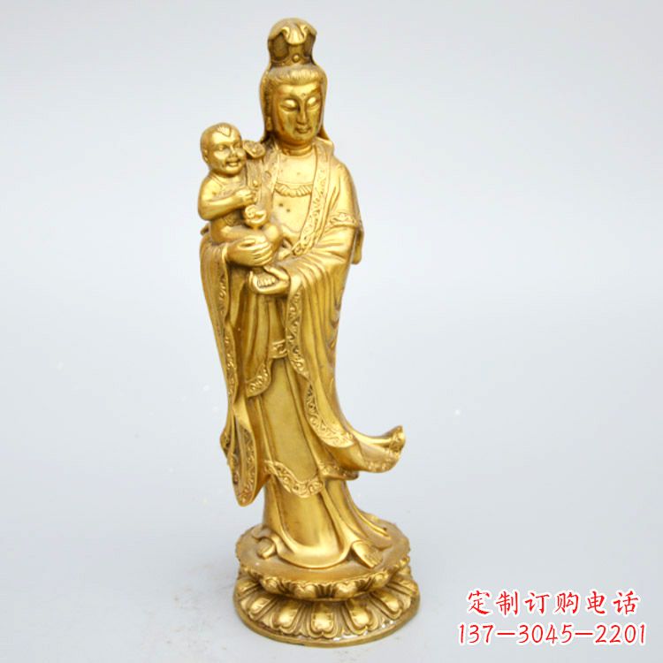 辽阳送子观音铜雕