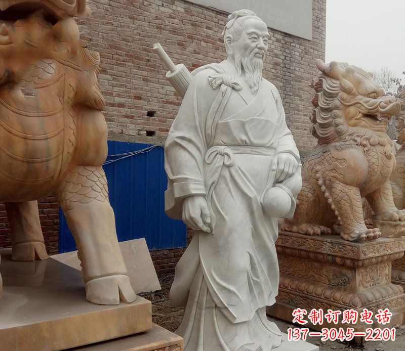 辽阳孙思邈大理石医学家石雕