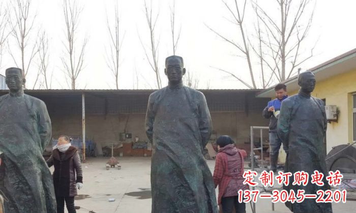 辽阳陶行知人物铜雕 (3)