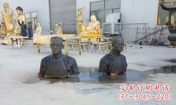辽阳陶行知半身像铜雕