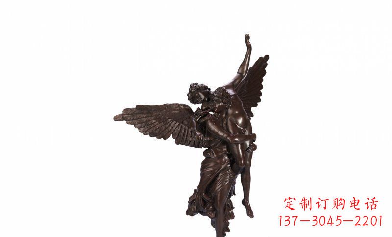 辽阳天使玻璃钢仿铜人物雕塑