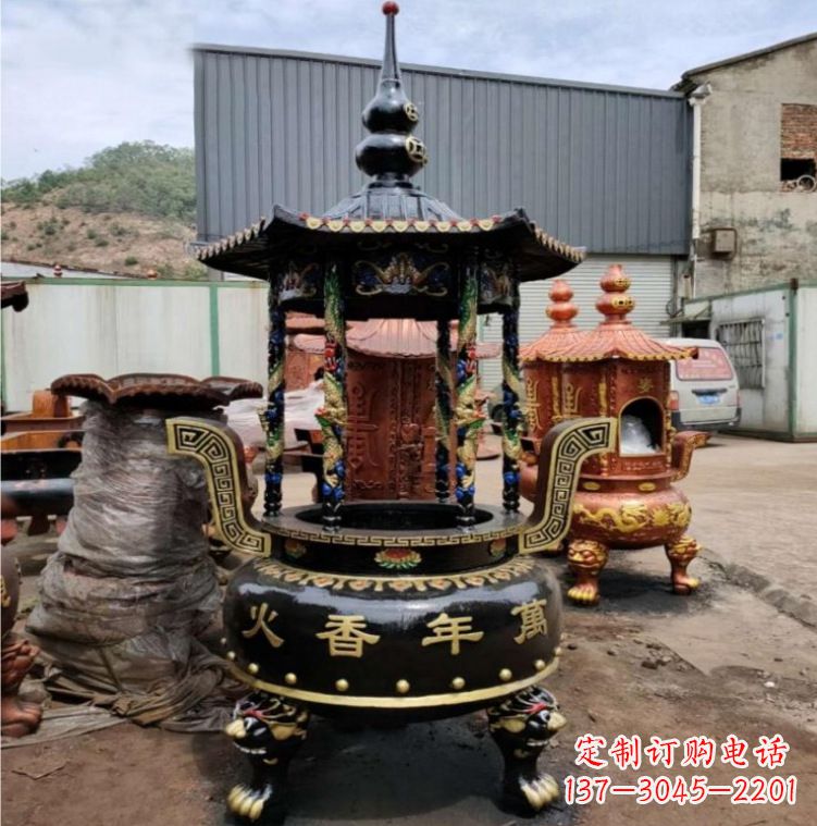 辽阳铁香炉铜雕