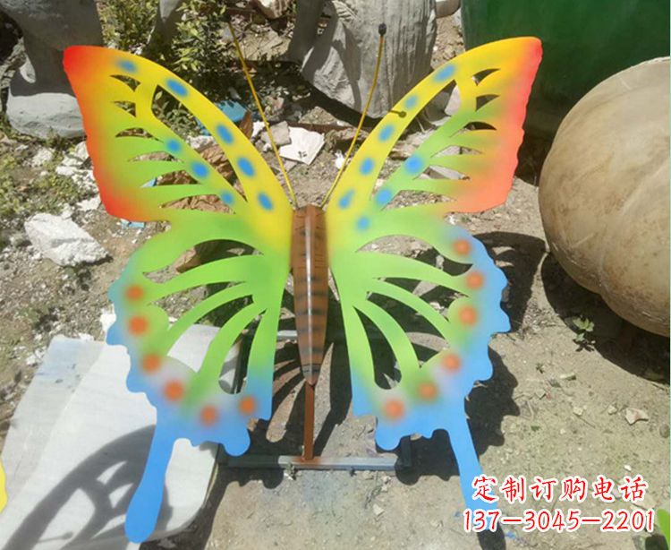 辽阳铁艺不锈钢彩绘蝴蝶