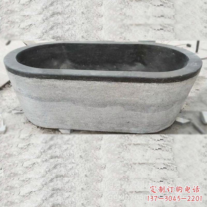 辽阳庭院养鱼石雕水槽