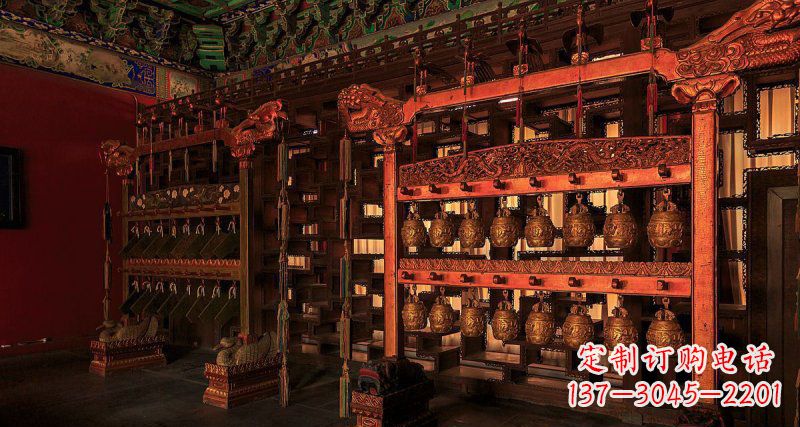 辽阳铜编钟古代乐器铜雕