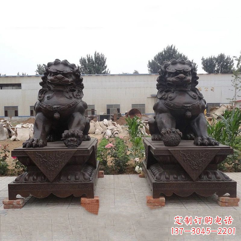辽阳铜雕北京狮子