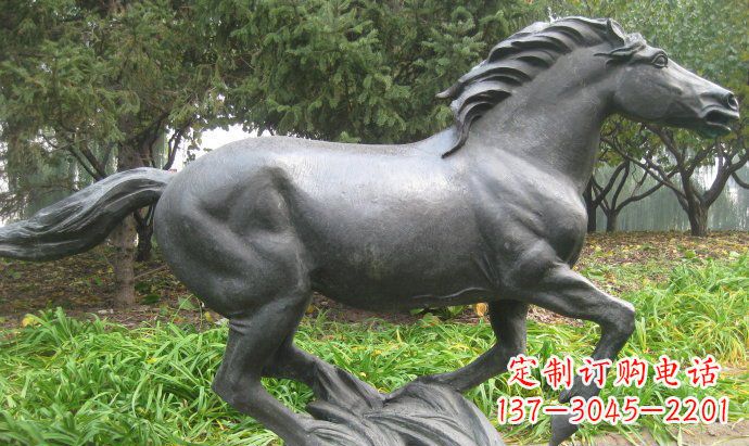 辽阳铜雕奔马公园动物雕塑