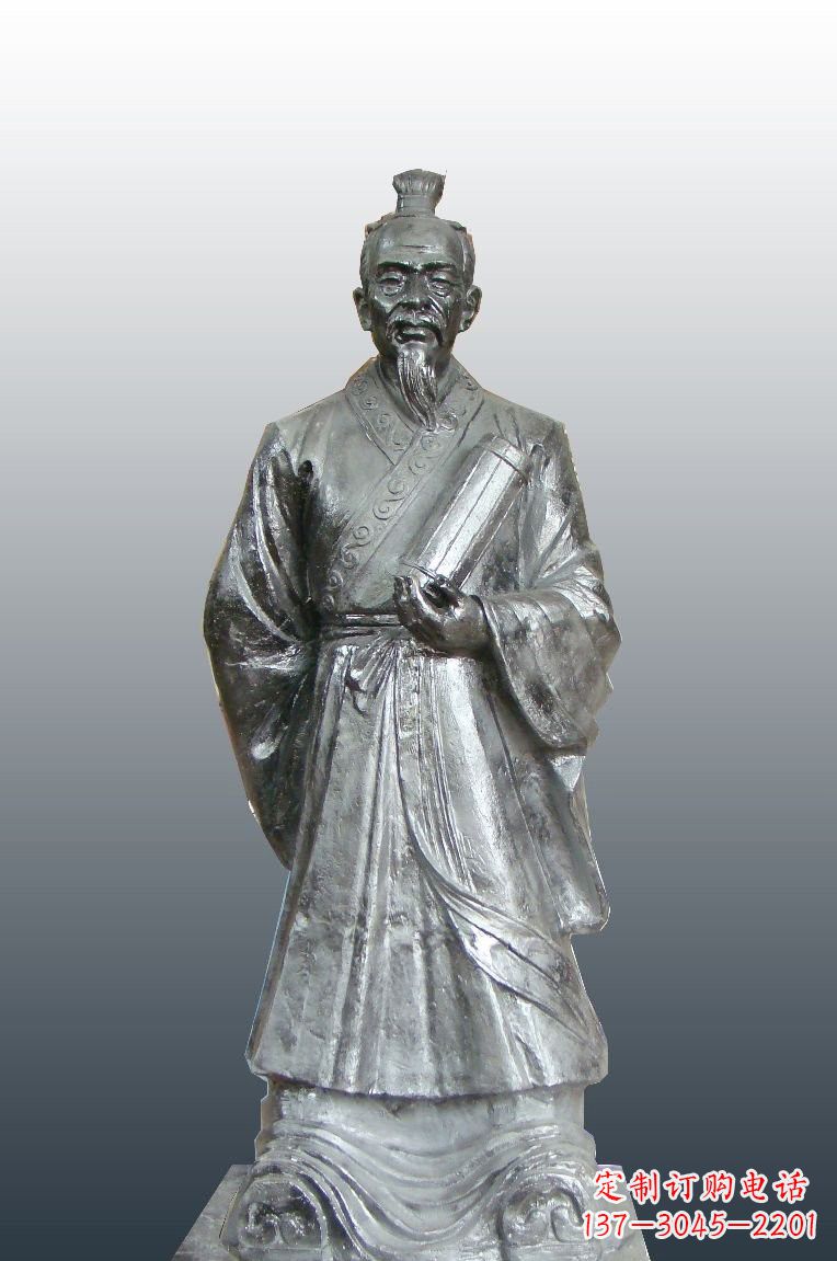 辽阳铜雕扁鹊古代名医雕塑