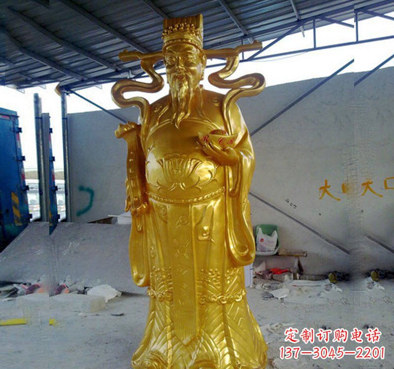 辽阳铜雕财神雕像