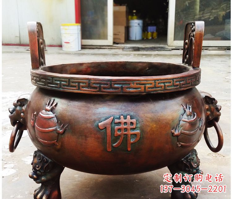 辽阳铜雕祠堂景观香炉