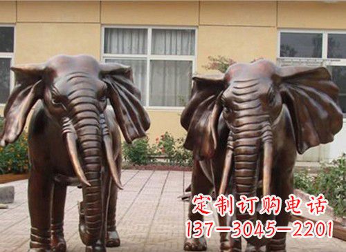 辽阳铜雕大象222