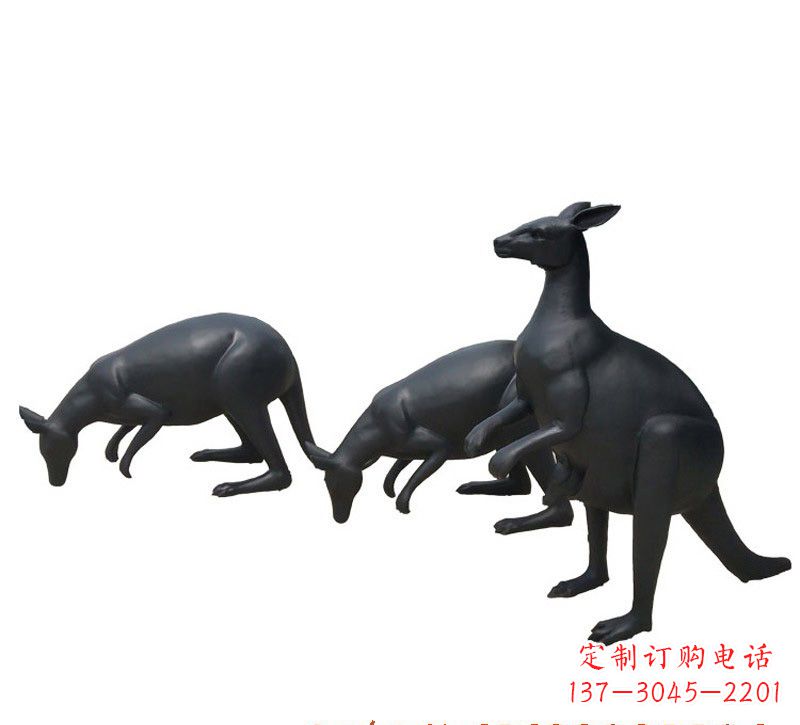 辽阳铜雕袋鼠雕塑