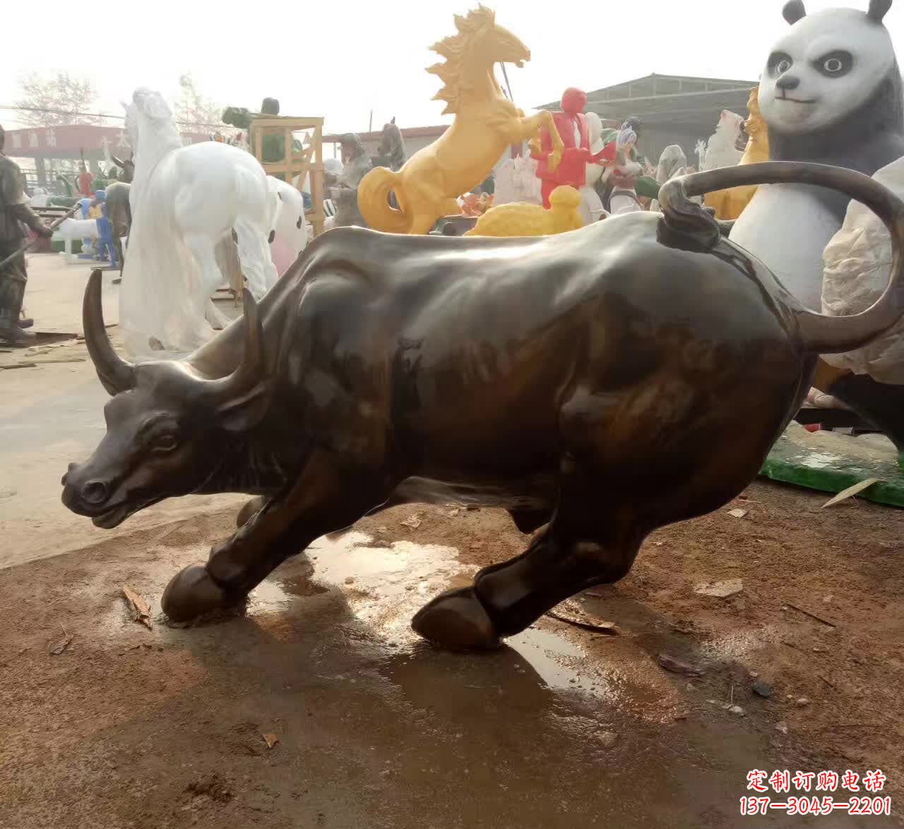辽阳铜雕动物牛