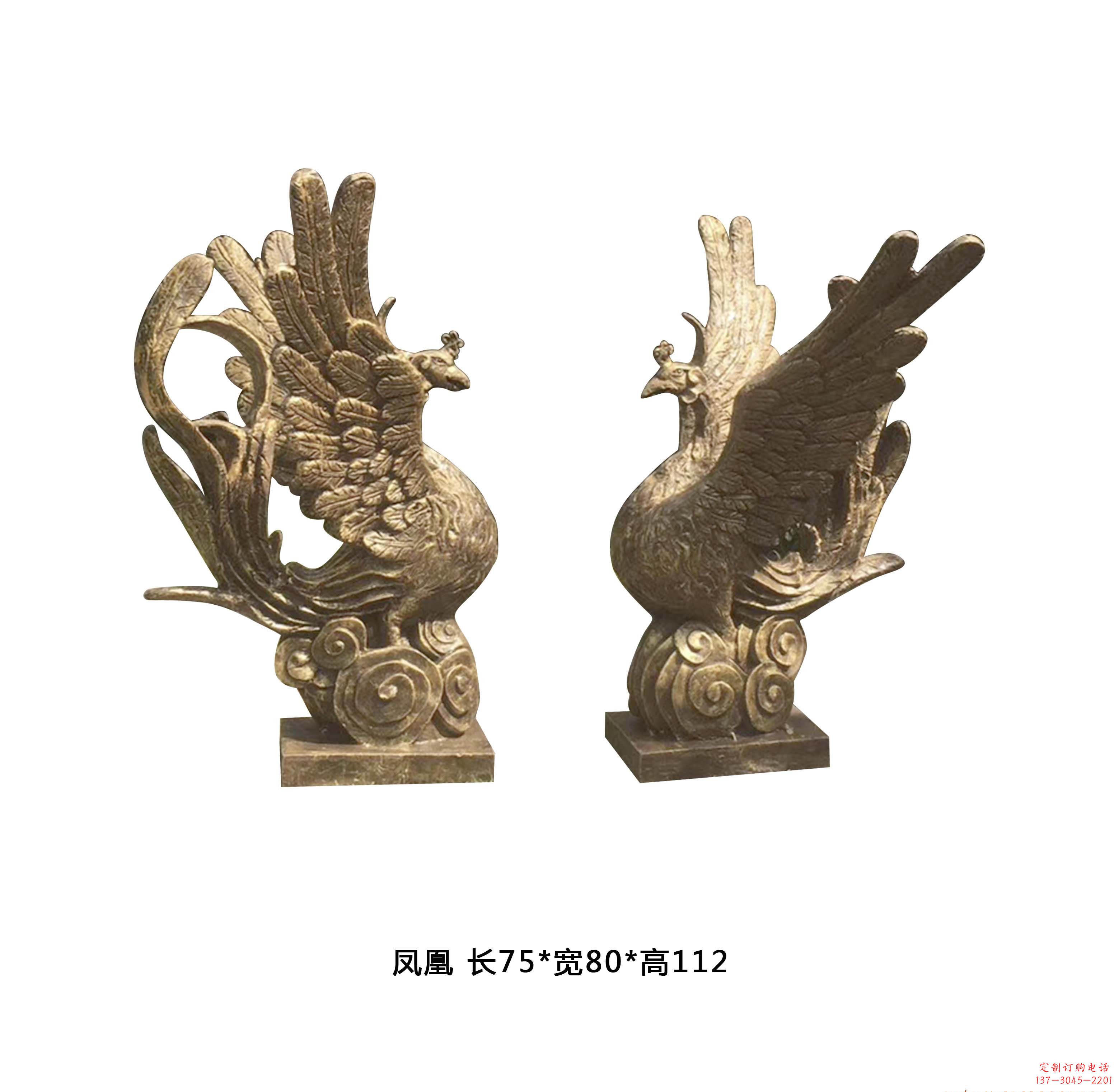 辽阳铜雕凤凰雕塑