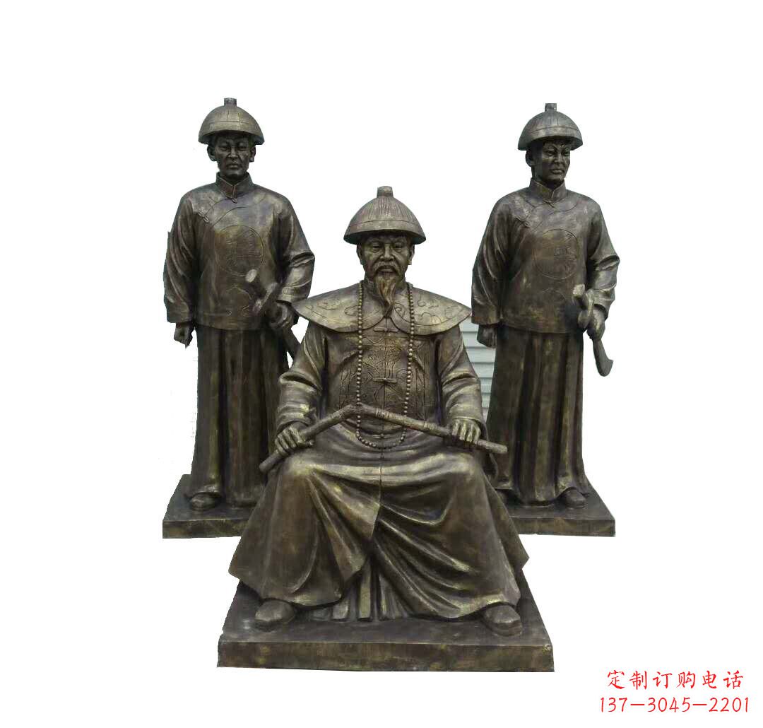 辽阳铜雕古代名人林则徐