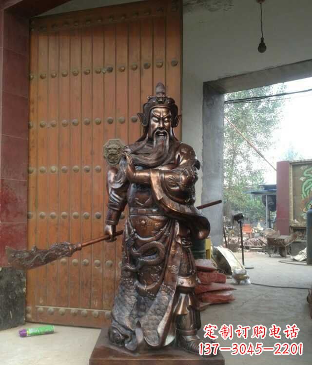 辽阳铜雕关公像