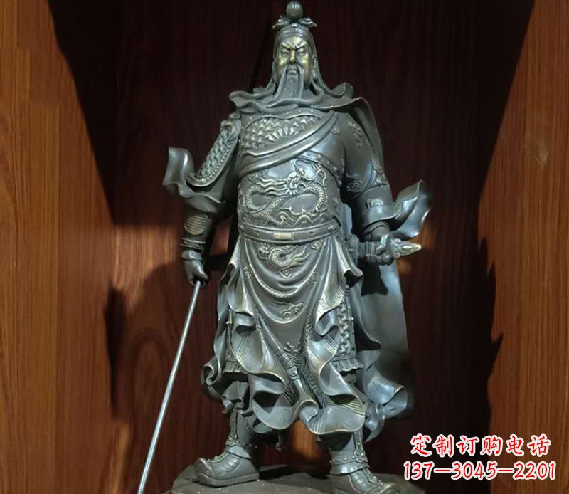 辽阳铜雕关公人物雕塑