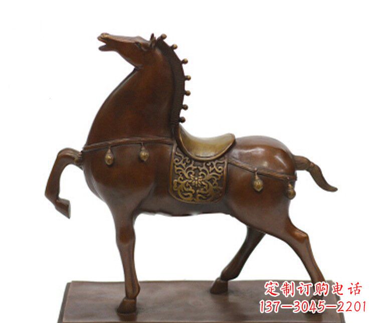 辽阳铜雕广场动物马雕塑摆件