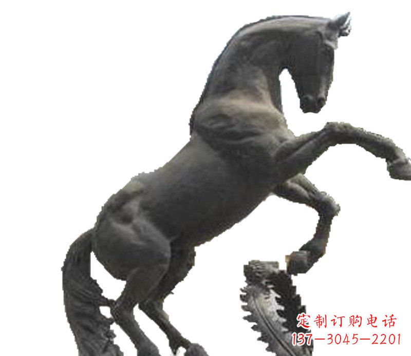 辽阳铜雕广场街道景观摆件动物马雕塑