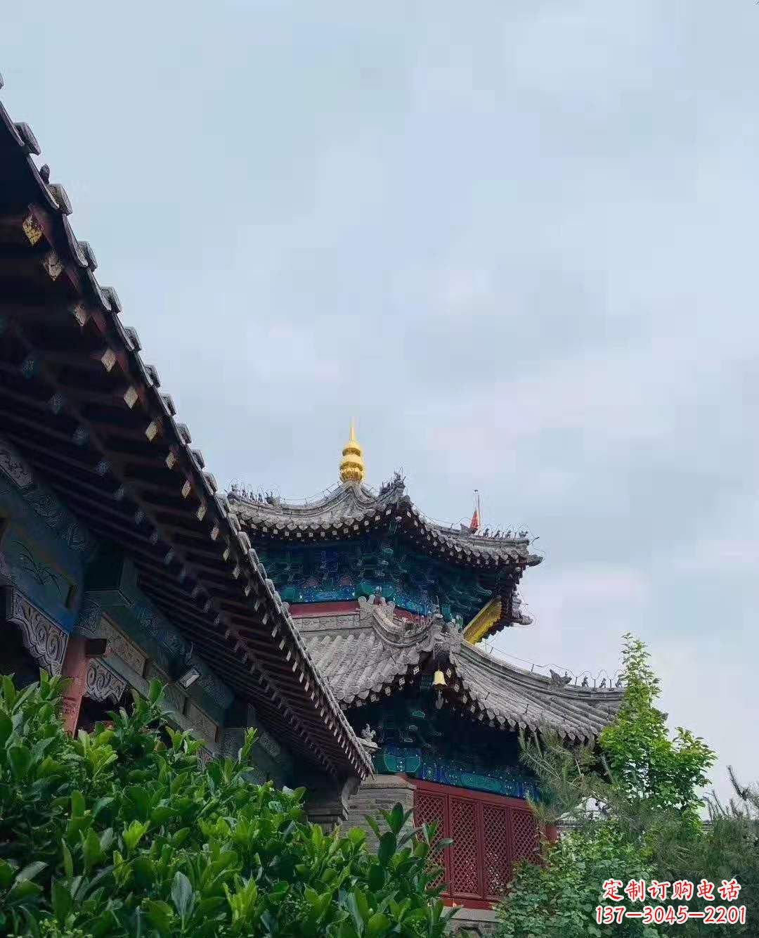 辽阳铜雕葫芦塔顶寺庙摆件