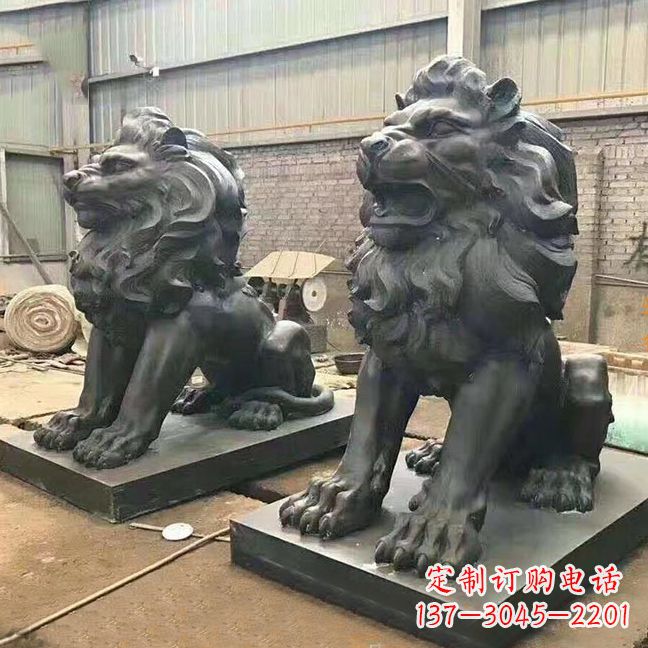 辽阳铜雕汇丰狮子