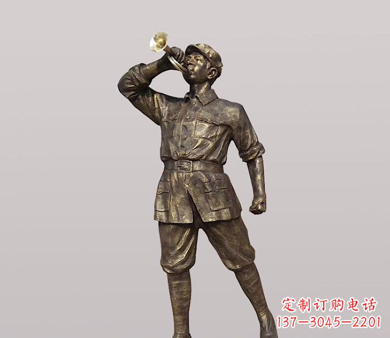 辽阳铜雕解放军战士