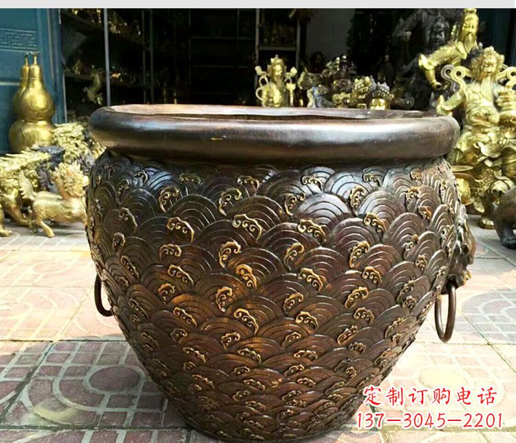 辽阳铜雕景观花盆
