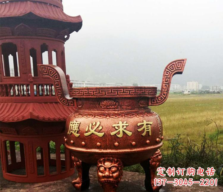 辽阳铜雕景观香炉