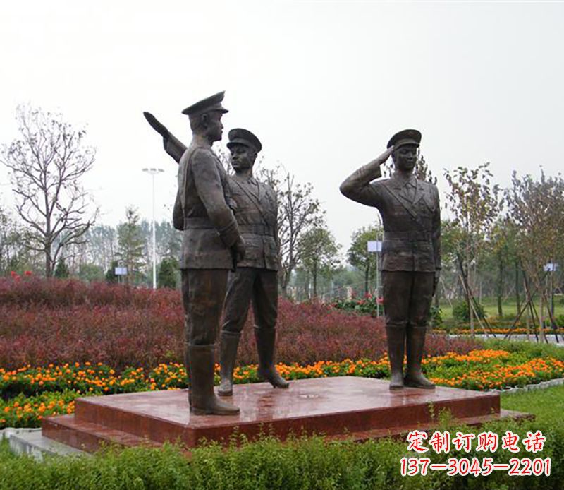 辽阳铜雕警察铜雕