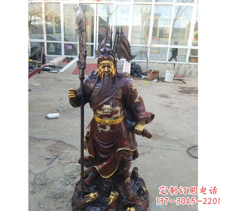 辽阳铜雕九龙关公