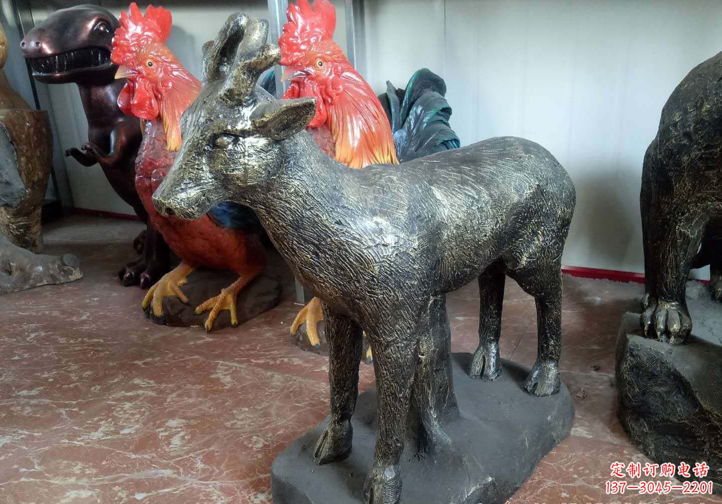 辽阳铜雕鹿动物雕塑