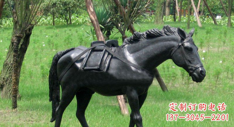 辽阳铜雕马公园动物雕塑 (2)