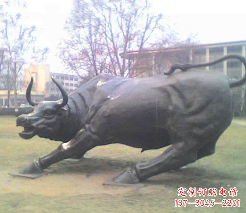 辽阳铜雕牛广场动物景观摆件 (2)