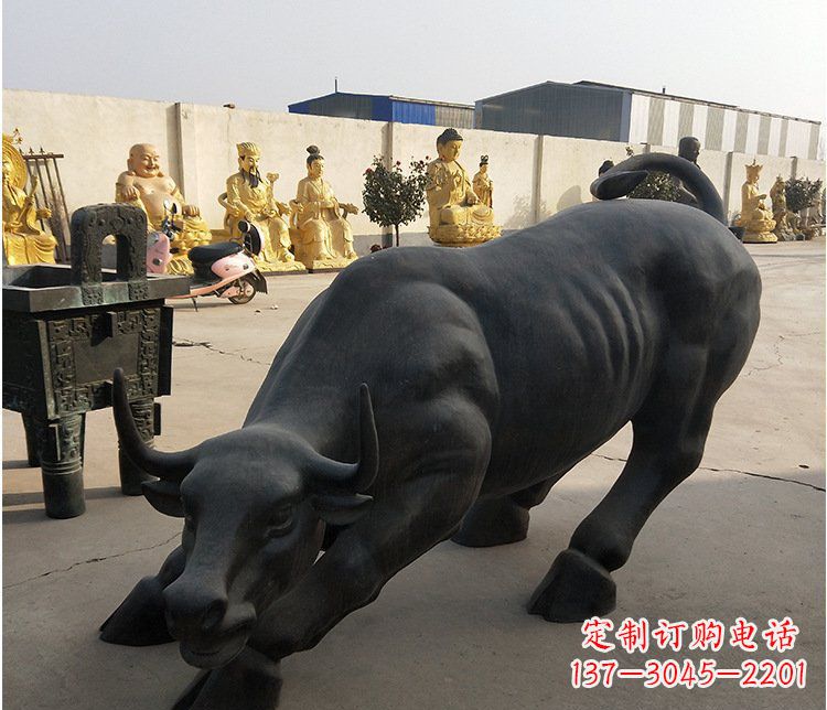 辽阳铜雕牛广场动物景观摆件 (6)