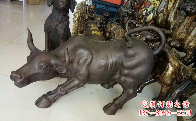 辽阳铜雕牛广场动物景观摆件 (5)