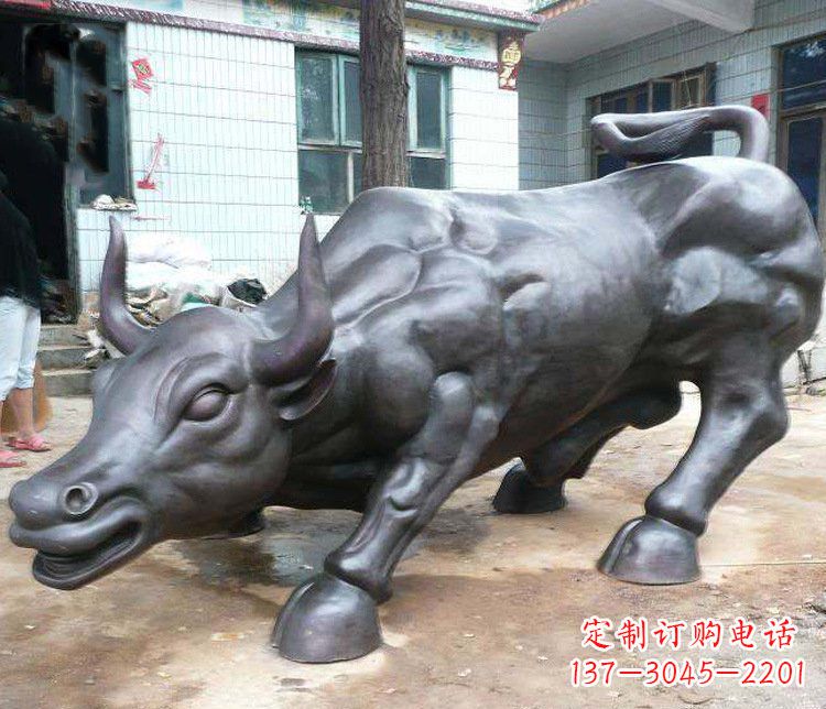 辽阳铜雕牛广场动物景观摆件 (3)