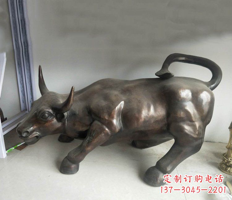 辽阳铜雕牛广场动物景观摆件