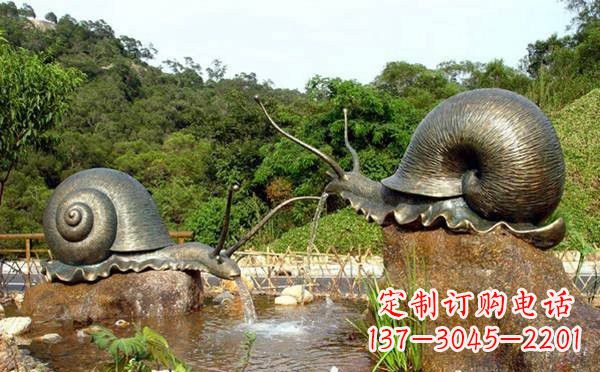 辽阳铜雕喷水蜗牛