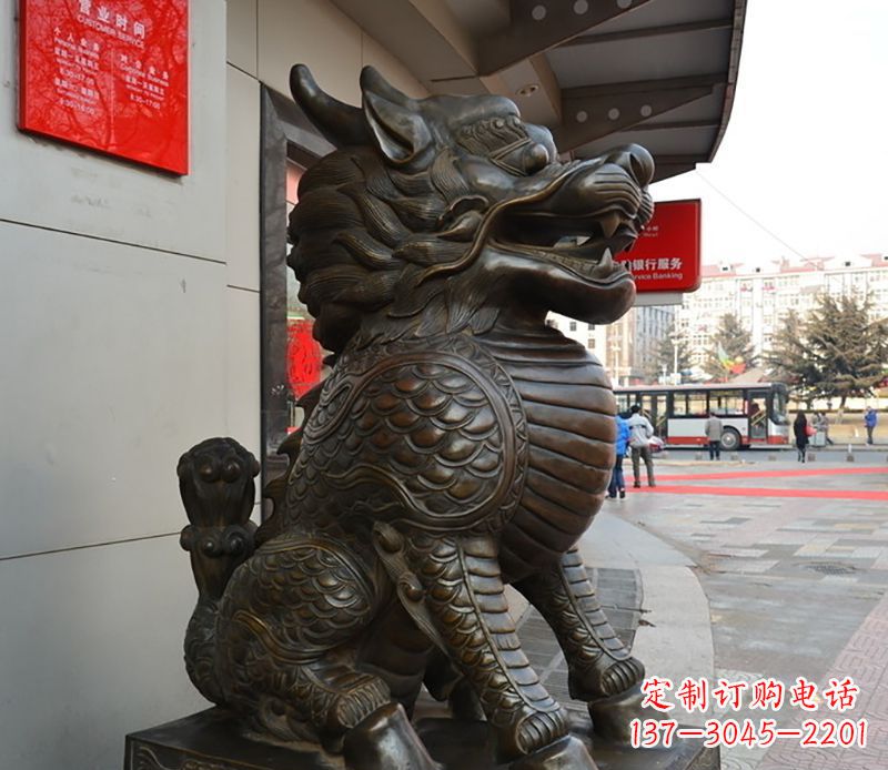 辽阳铜雕麒麟