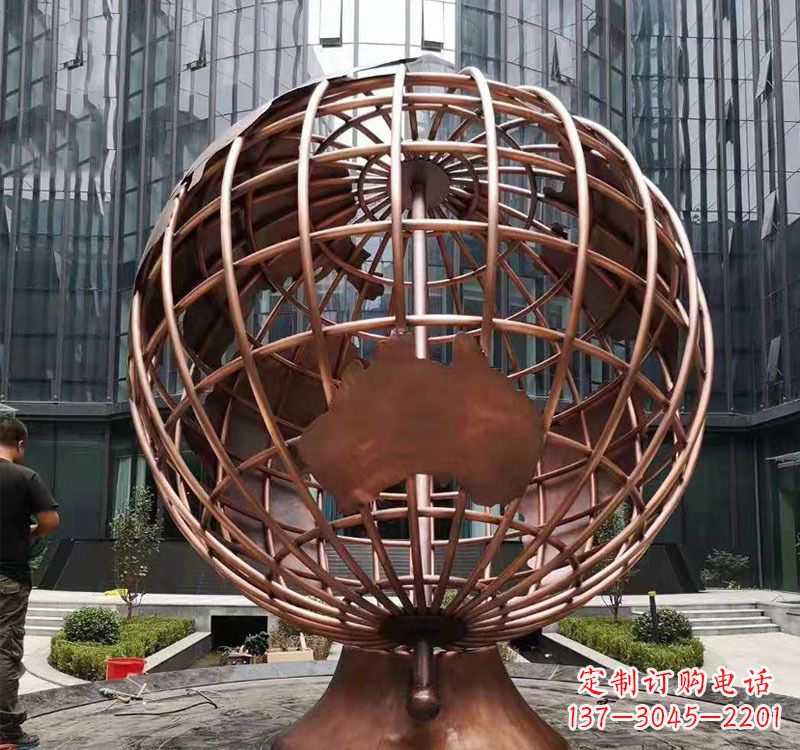 辽阳铜雕企业地球仪
